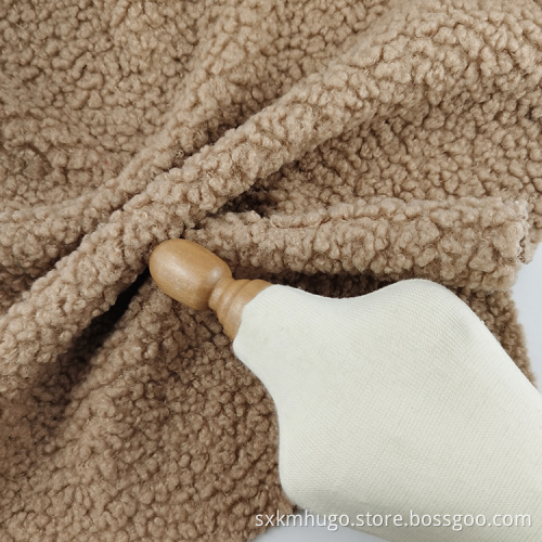 100% Polyester Teddy Velvet Fabric for Sofa Upholstery